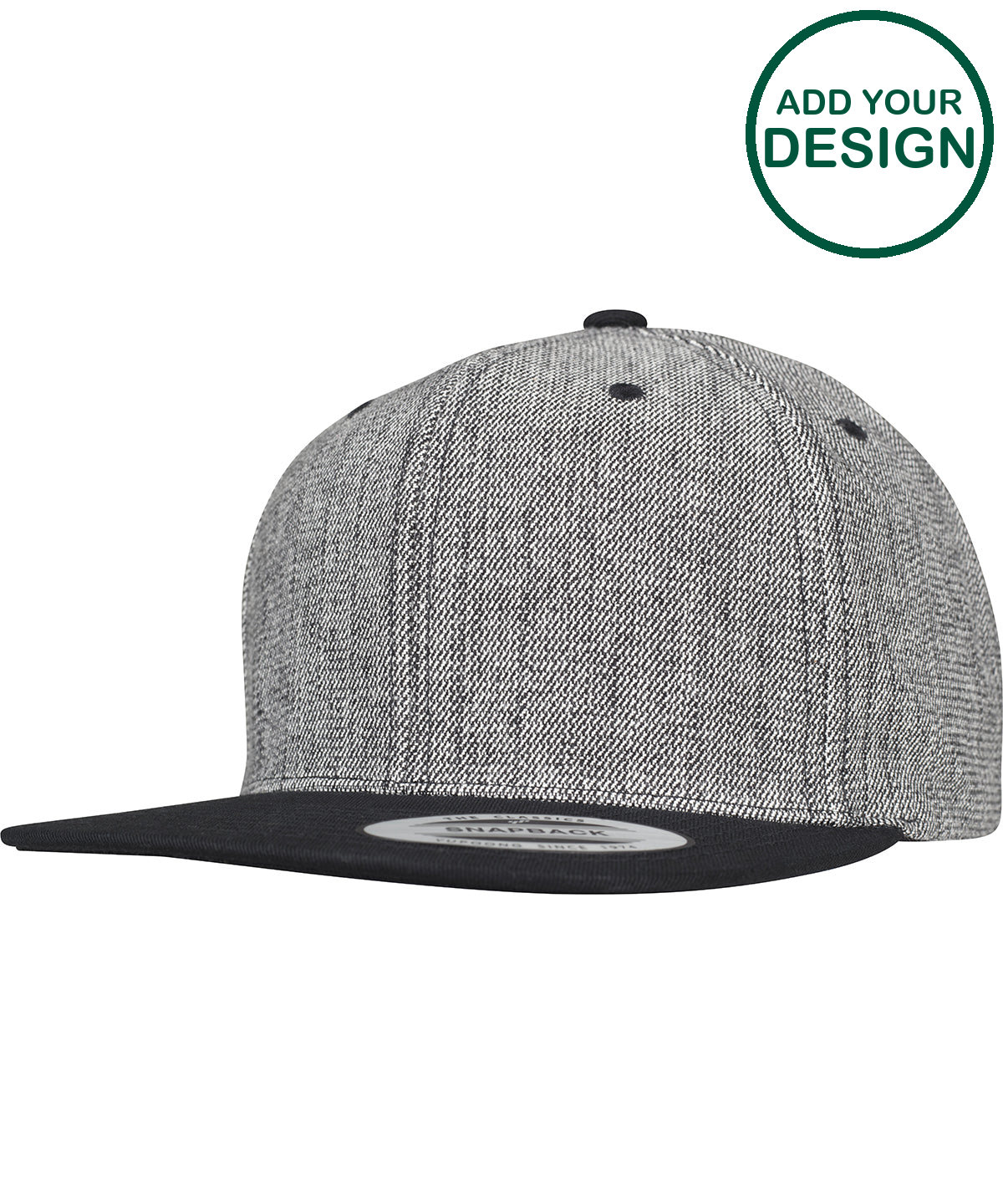 Melange solid snapback (6089MS)