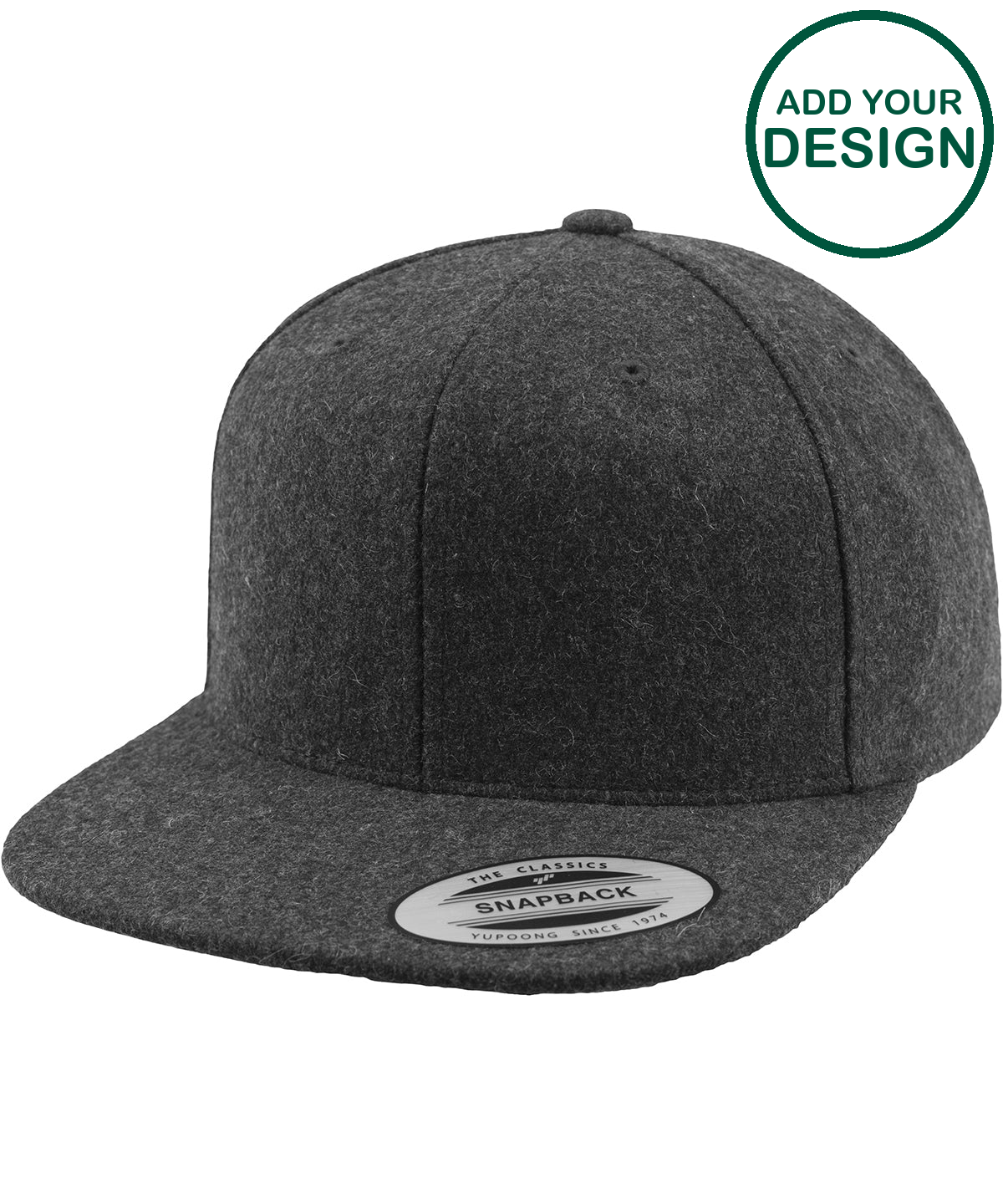 Melton wool snapback (6689M)