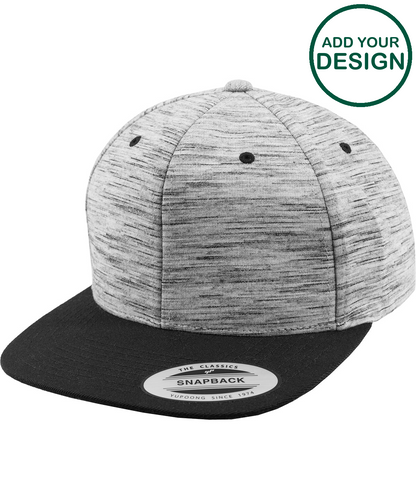 Stripes melange crown snapback (6089SC)