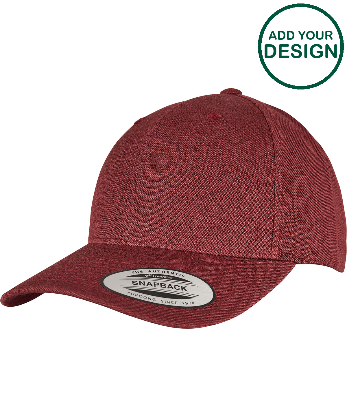 YP classics 5-panel premium curved visor snapback cap (5789M)