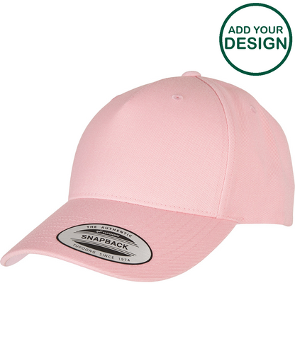 YP classics 5-panel premium curved visor snapback cap (5789M)