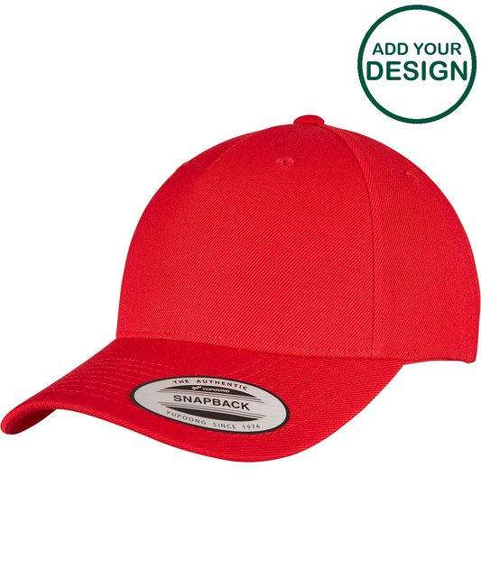 YP classics 5-panel premium curved visor snapback cap (5789M)