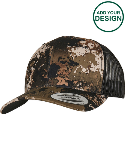 YP Classics® Veil Camo retro trucker cap (6606VC)