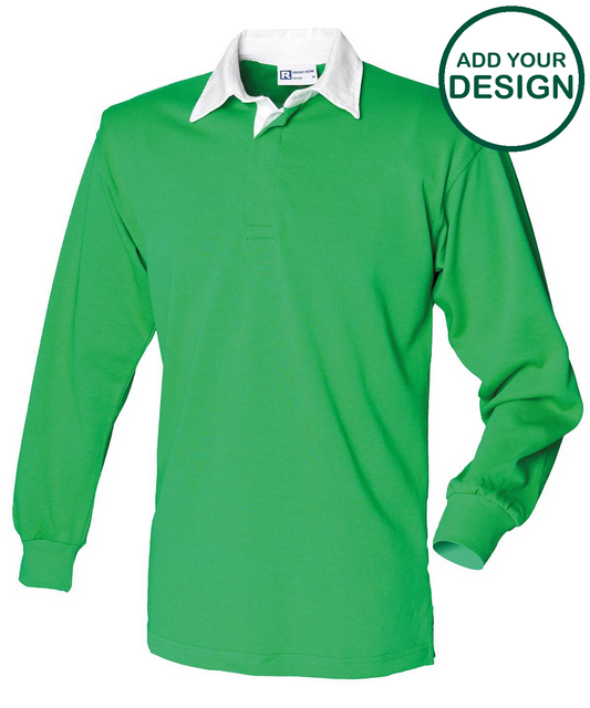 Long sleeve plain rugby shirt
