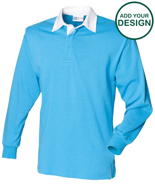 Long sleeve plain rugby shirt
