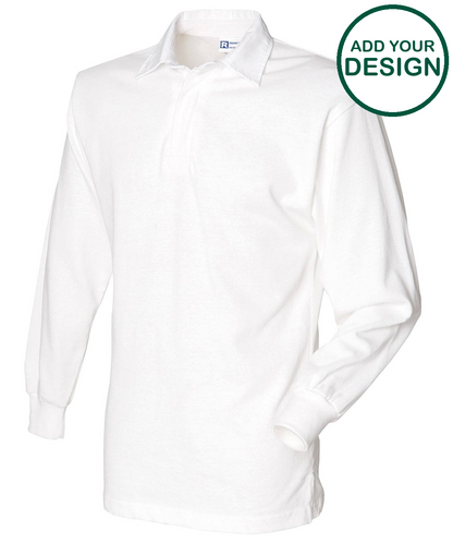 Long sleeve plain rugby shirt