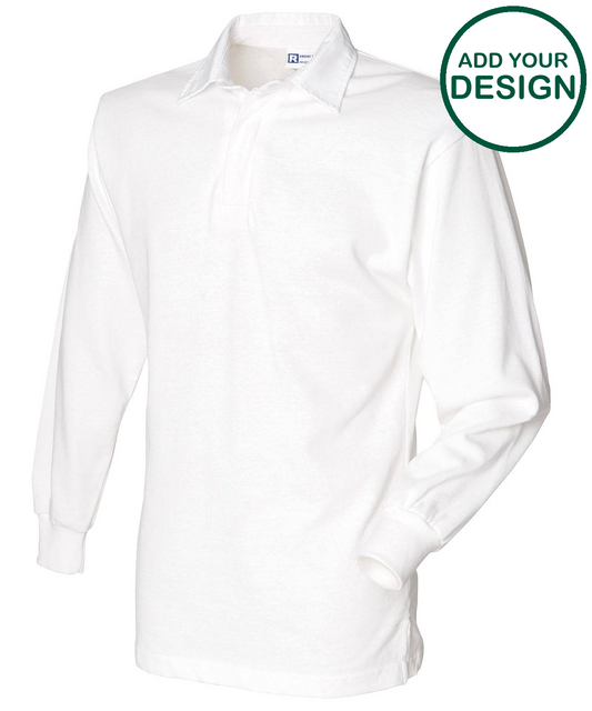 Long sleeve plain rugby shirt