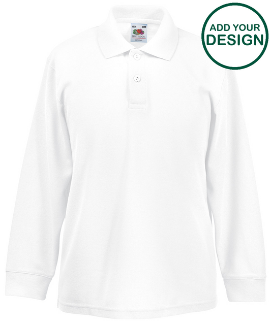 Kids long sleeve 65/35 polo
