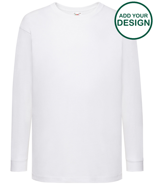 Kids long sleeve valueweight T