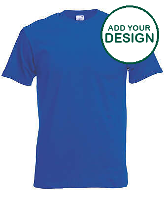 Fruit of the Loom - Original T - Royal Blue - Add Your Design/Logo