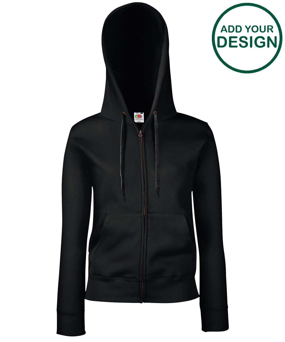 Women's premium 70/30 hooded sweatshirt jacket