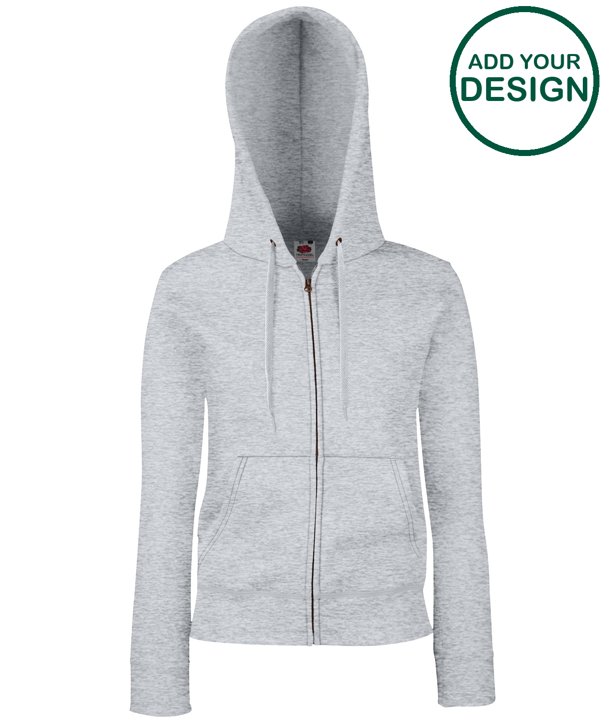 Women's premium 70/30 hooded sweatshirt jacket