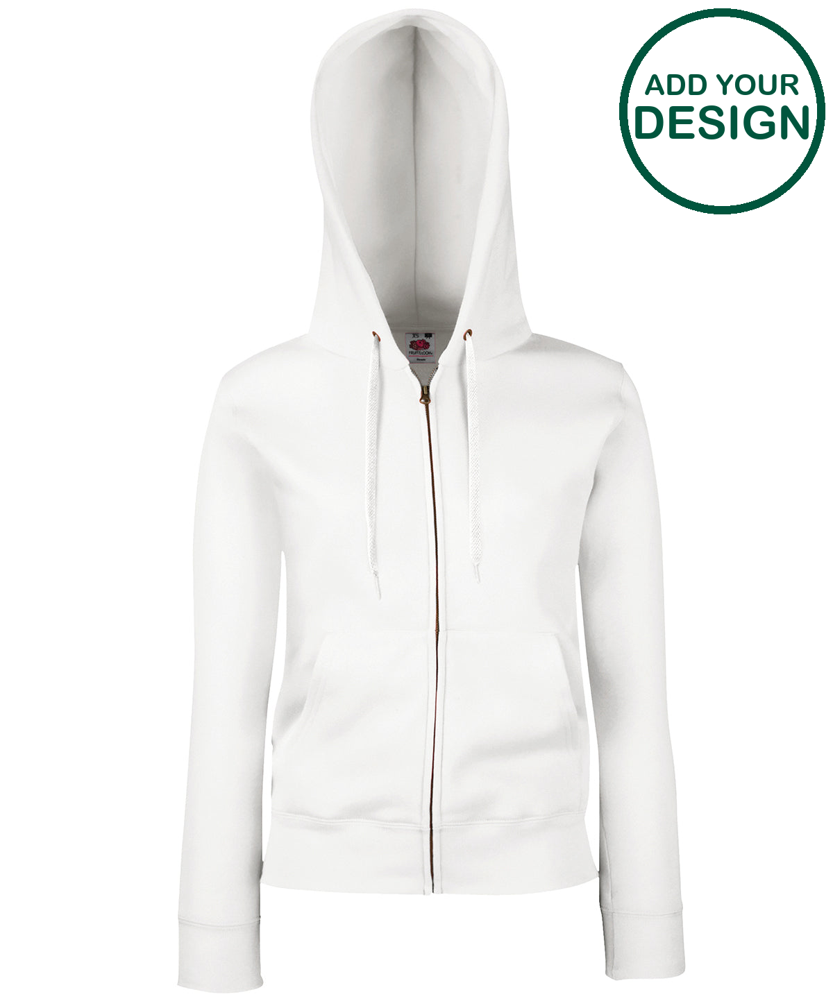 Women's premium 70/30 hooded sweatshirt jacket