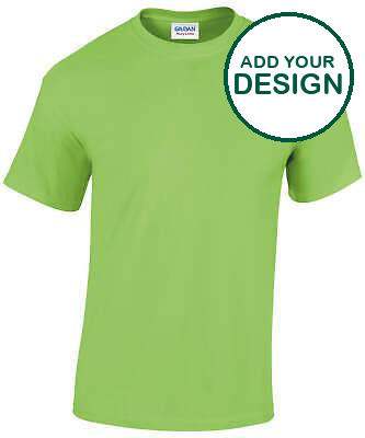 Gildan - T-shirt adulte en coton épais - Citron vert - Ajoutez votre design/logo