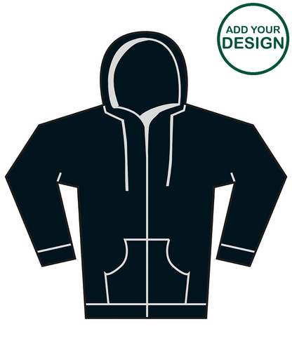 Softstyle™ midweight fleece adult full-zip hooded sweatshirt