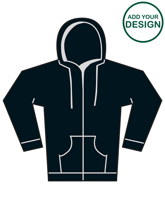 Softstyle™ midweight fleece adult full-zip hooded sweatshirt