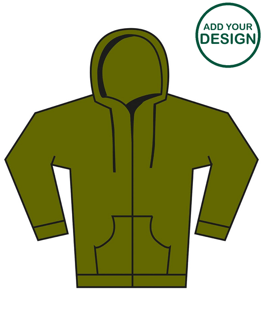 Softstyle™ midweight fleece adult full-zip hooded sweatshirt