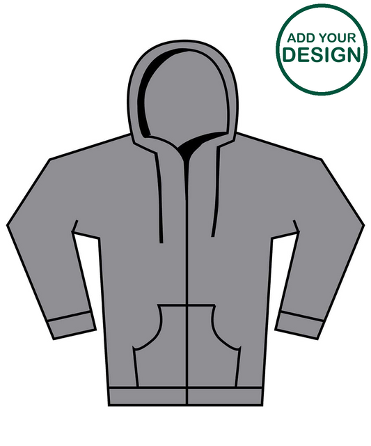 Softstyle™ midweight fleece adult full-zip hooded sweatshirt