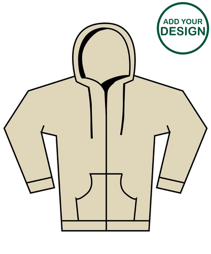 Softstyle™ midweight fleece adult full-zip hooded sweatshirt