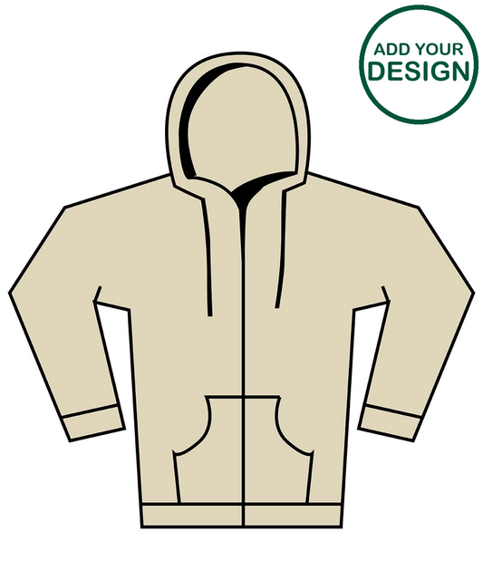 Softstyle™ midweight fleece adult full-zip hooded sweatshirt
