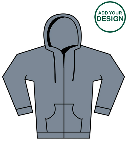 Softstyle™ midweight fleece adult full-zip hooded sweatshirt