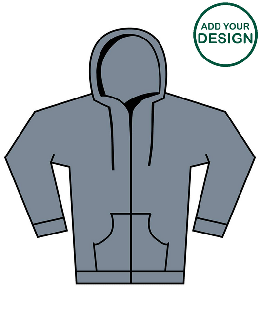 Softstyle™ midweight fleece adult full-zip hooded sweatshirt