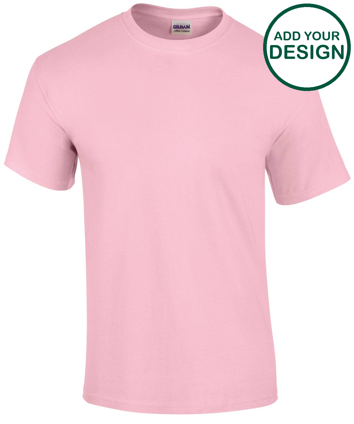 Pink 1679 Gildan - Ultra Cotton adult t-shirt - Light Pink - Add Your Design/Log ...
