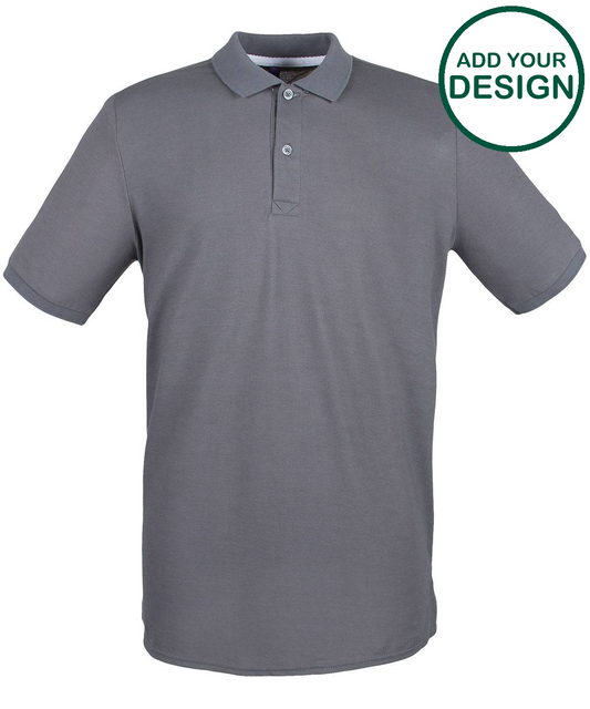 Micro-fine piqué polo shirt