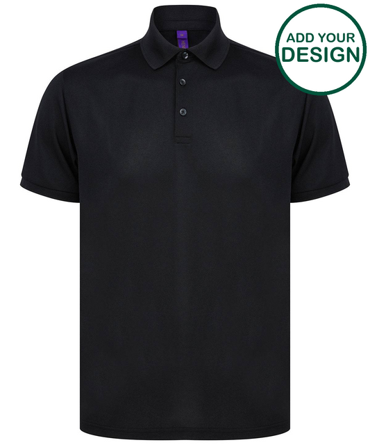 Recycled polyester polo shirt