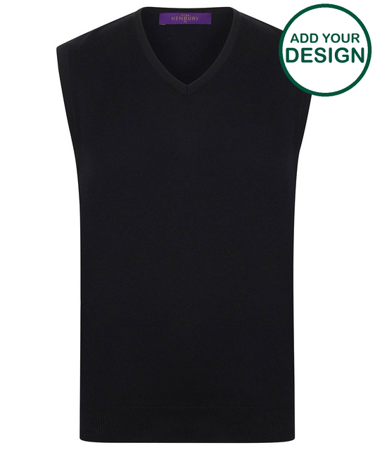 Sleeveless v-neck jumper