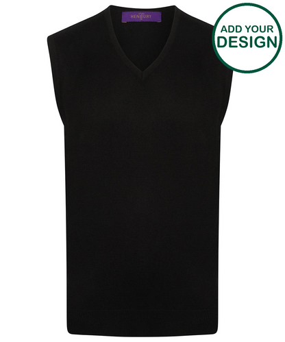 Sleeveless v-neck jumper
