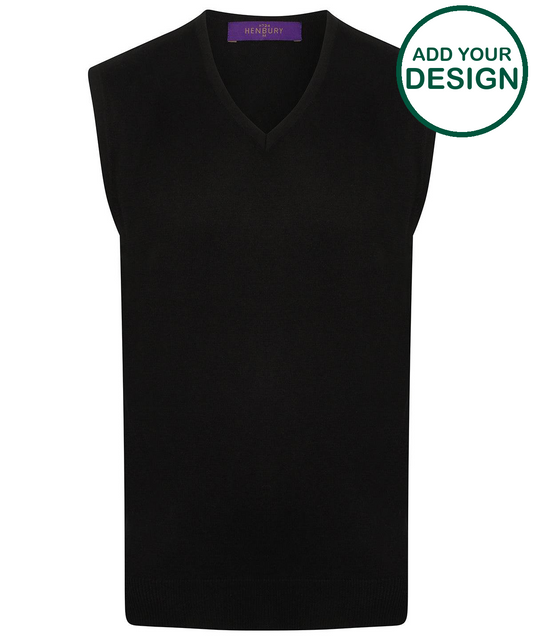 Sleeveless v-neck jumper