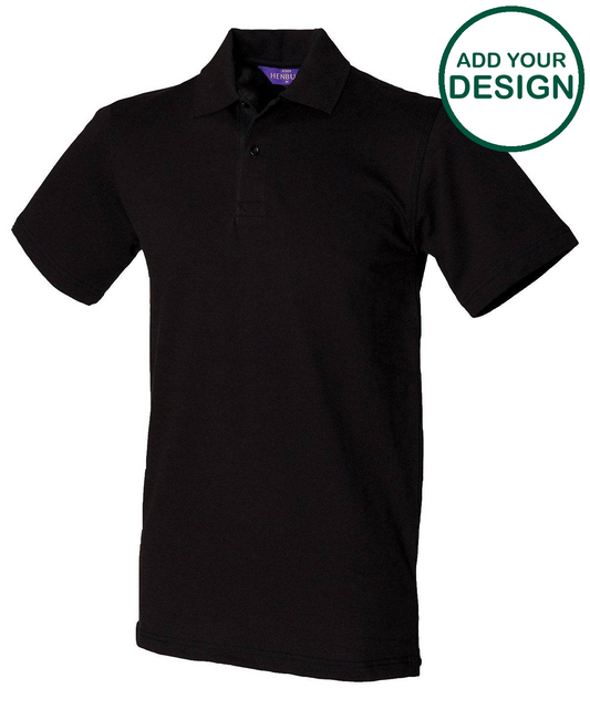 Stretch piqué polo shirt