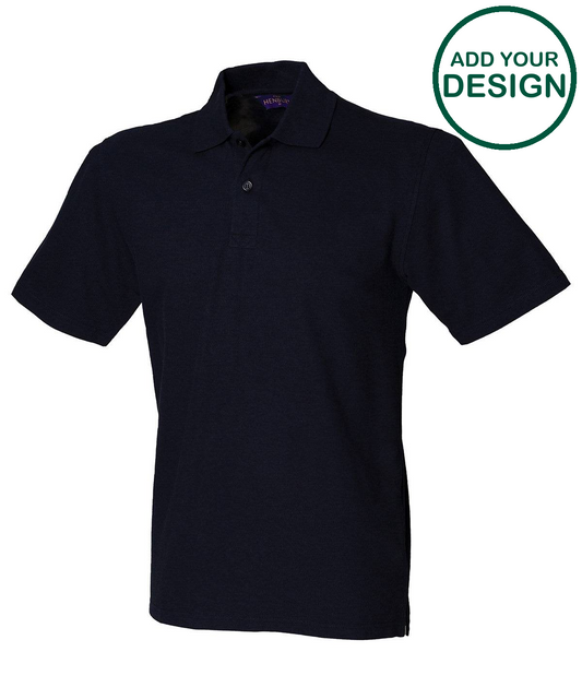 Stretch piqué polo shirt