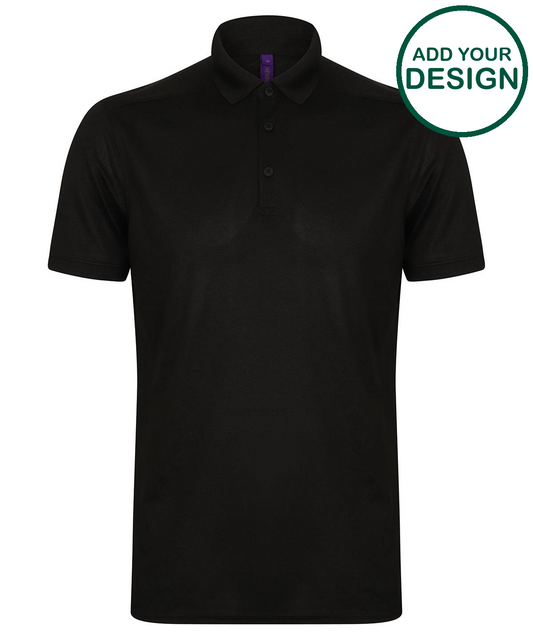 Stretch polo shirt with wicking finish (slim fit)