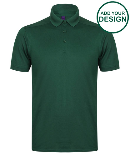 Stretch polo shirt with wicking finish (slim fit)