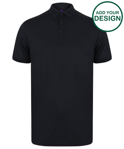 Stretch polo shirt with wicking finish (slim fit)
