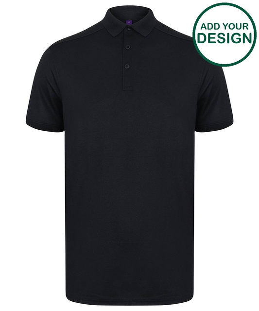 Stretch polo shirt with wicking finish (slim fit)