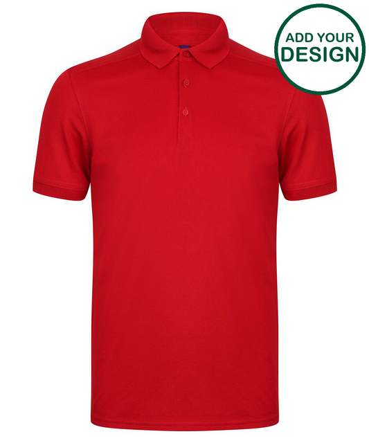 Stretch polo shirt with wicking finish (slim fit)