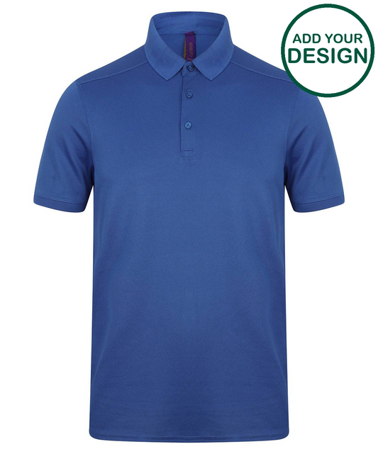 Stretch polo shirt with wicking finish (slim fit)