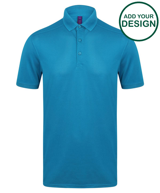 Stretch polo shirt with wicking finish (slim fit)