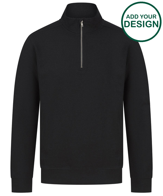 Unisex sustainable ¼-zip sweatshirt