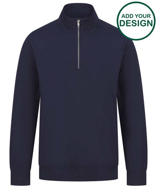 Unisex sustainable ¼-zip sweatshirt