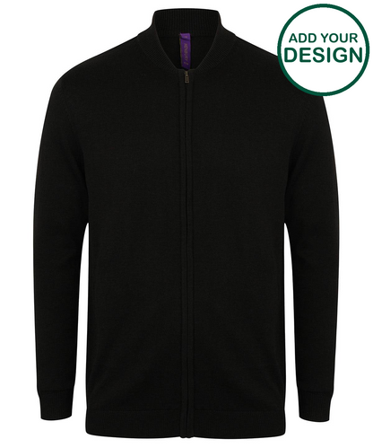 Unisex zip-through cardigan