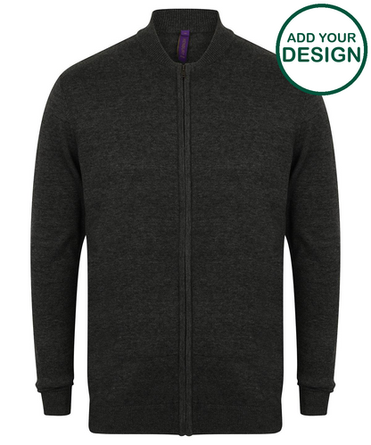 Unisex zip-through cardigan