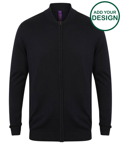 Unisex zip-through cardigan