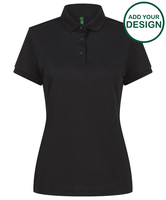 Women’s recycled polyester polo shirt
