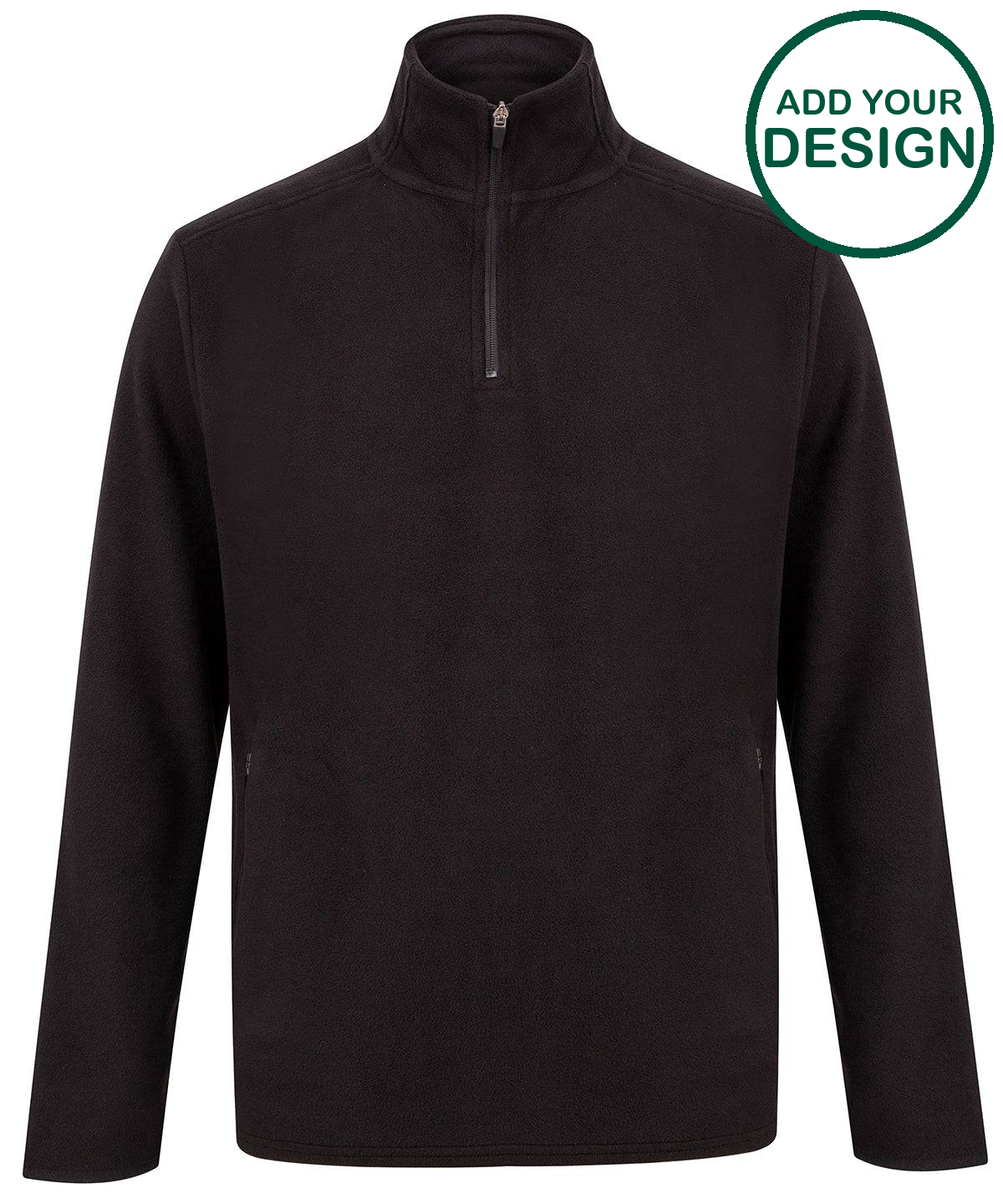 ¼ zip microfleece jacket