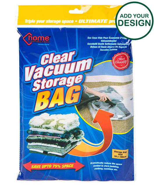 Clear vacuum storage bag