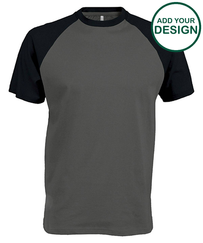 Baseball Short-sleeved two-tone T-shirt